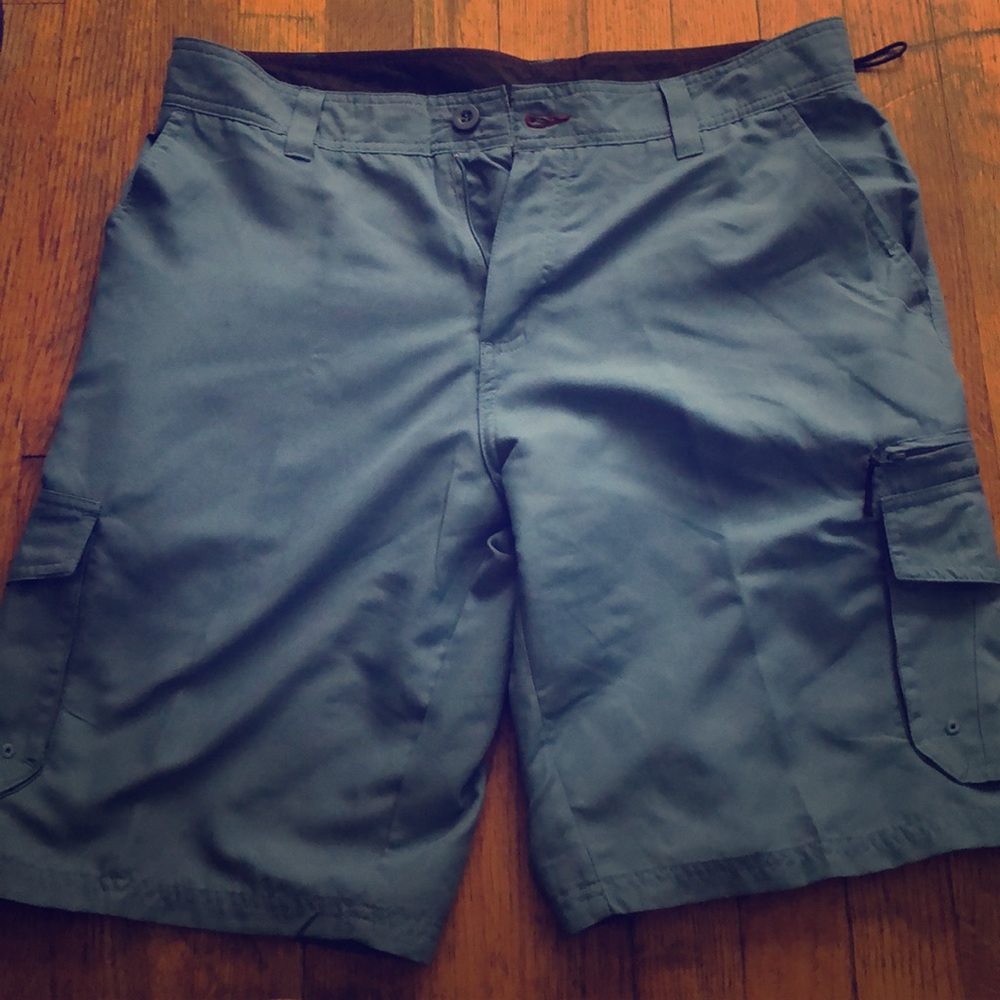 Blue burnside shorts